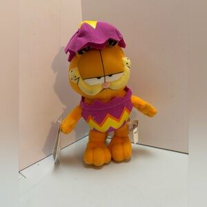 Garfield Vintage Plush Russell Stover Decorated Easter Egg